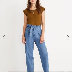 Madewell Denim Paperbag Pants